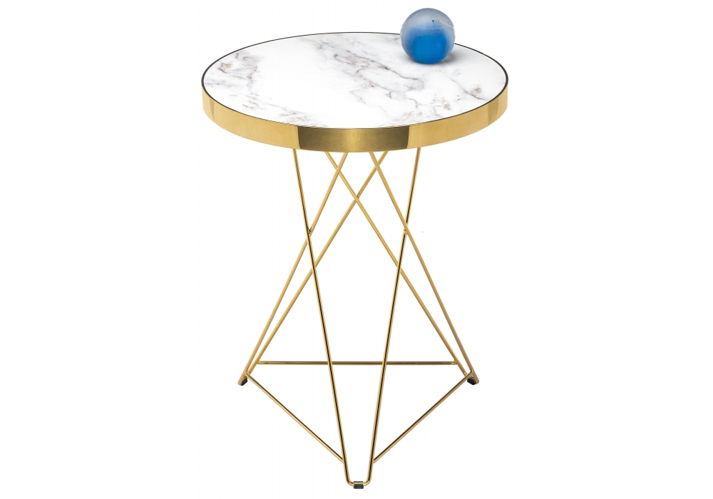 Стол Miledan white / gold