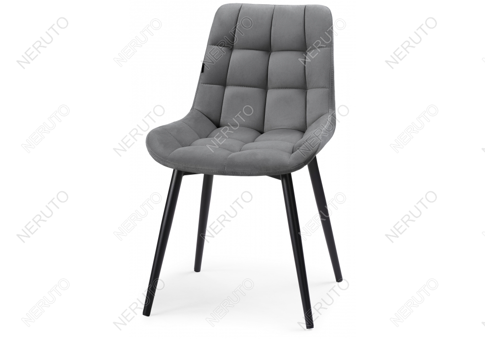 Стул на металлокаркасе Алст черный / velutto 32