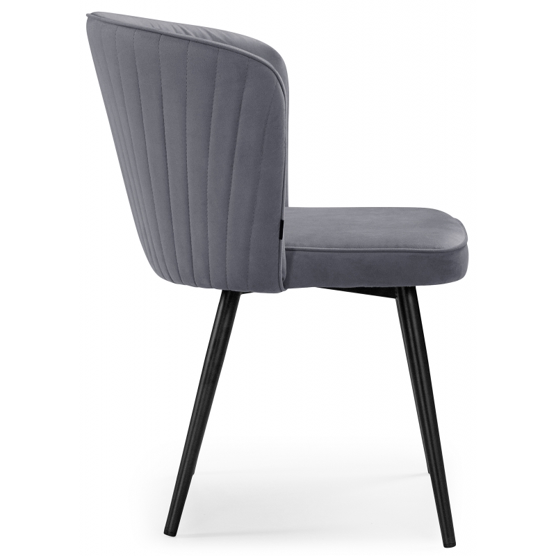 Стул на металлокаркасе Флайбур velutto 32/ черный