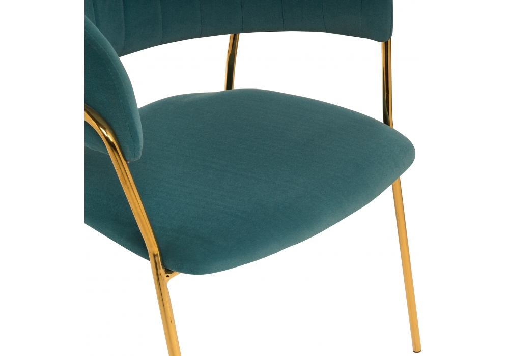 Стул Камелия зеленый/золото