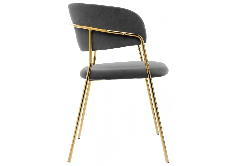 Стул Камелия серый/золото