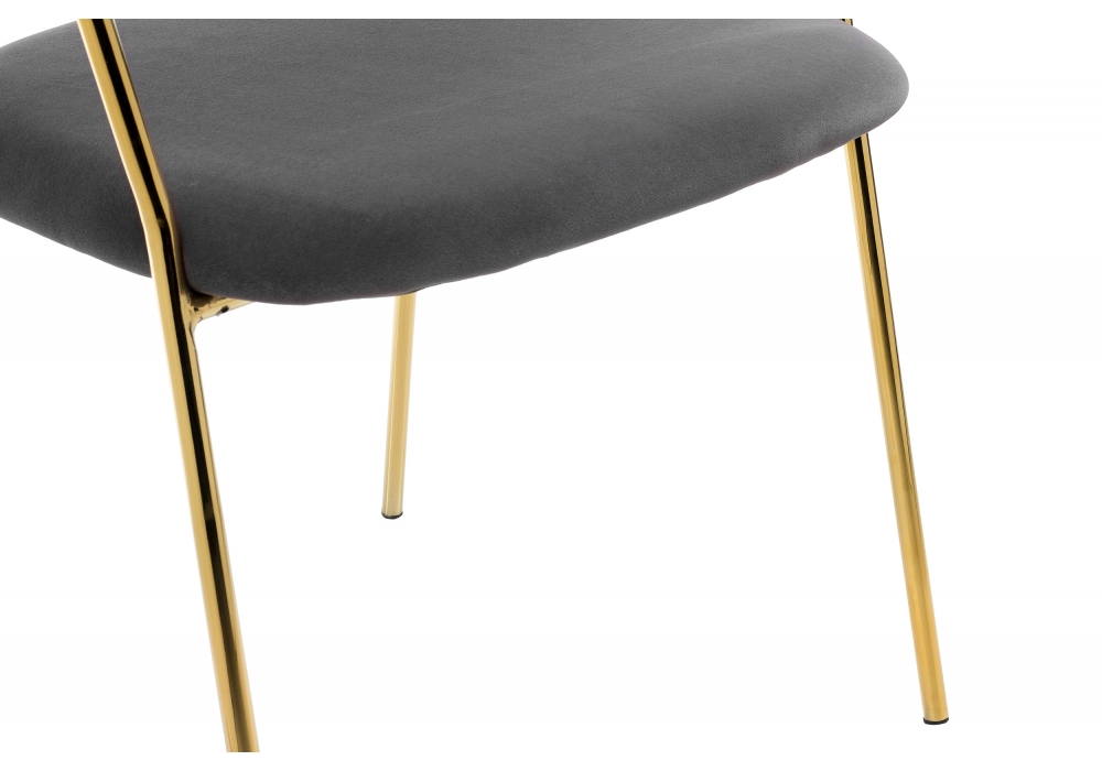 Стул Камелия серый/золото