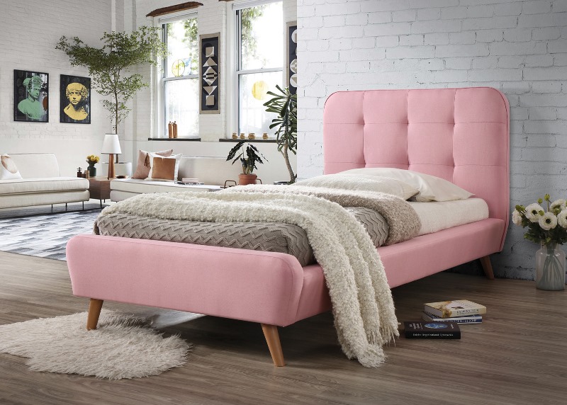 Кровать Тиффани, 90, розовая
